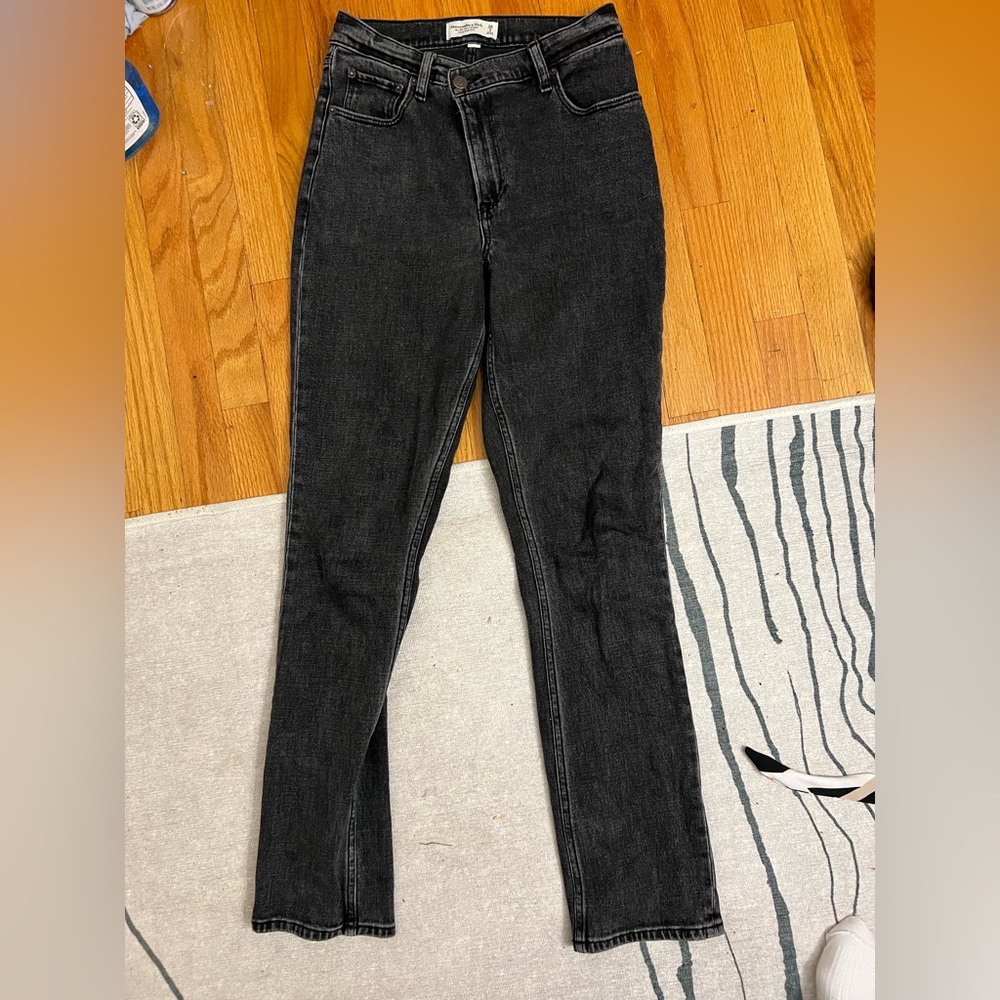 Abercrombie and Fitch Black Slim straight 90s Jeans